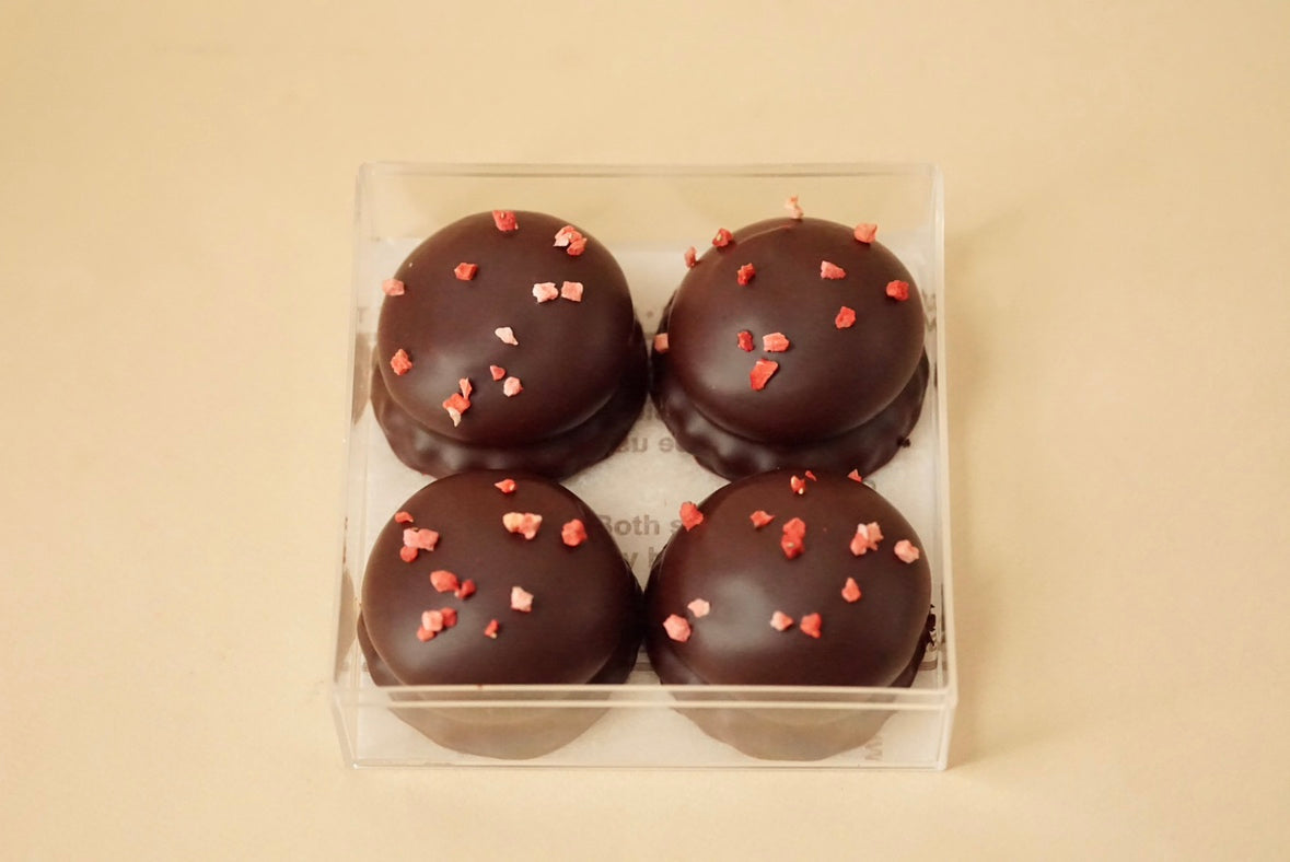 【ホワイトデー/3月8日以降配送商品】メローケーキ プラリネフランボワーズ（4個入）